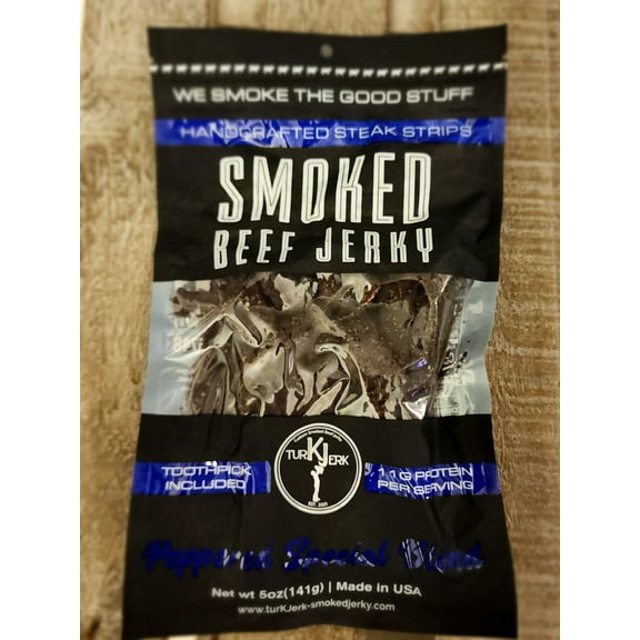 turKJerk Smoked Beef Jerky PEPPERED SPECIAL BLEND