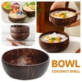 thumbnail image 1 of tural Coconut Shell Bowl - Reusable & Polished, Exotic Tropical Design - For Beach Parties, Weddings, School Supplies, Gifting, 1 of 4