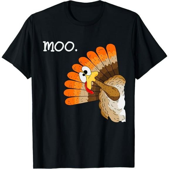 turkey moo funny thanksgiving T-Shirt