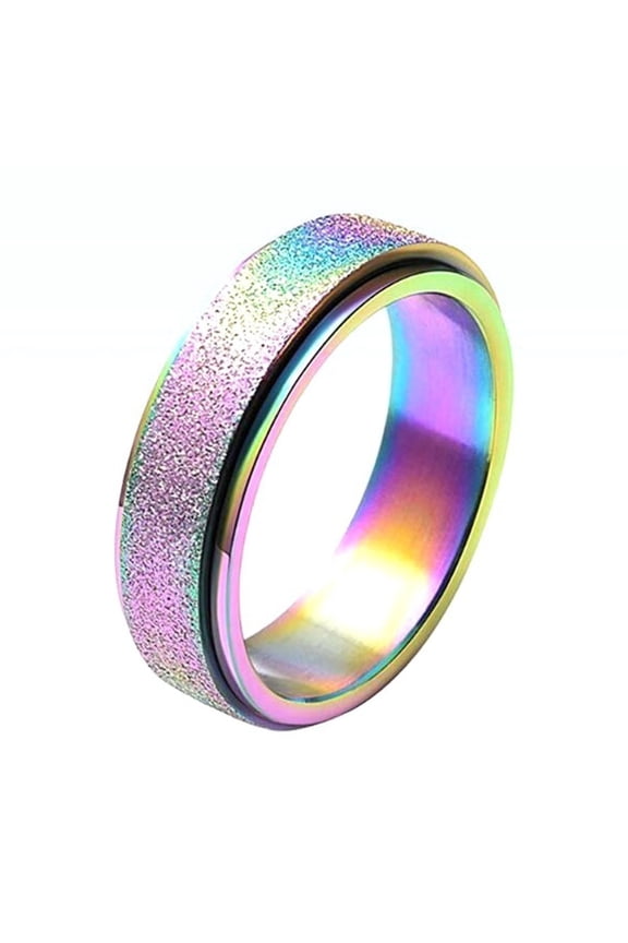 turnable-anxiety-rings-rainbow-silver-color-relieve-stress-rings-for-women-men