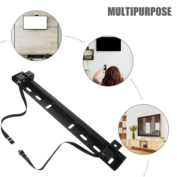 UNOMOR Apartment Friendly Tv Wall Mount Black Stainless Steel 1 Set Suitable for 32-65 Inch Tvs