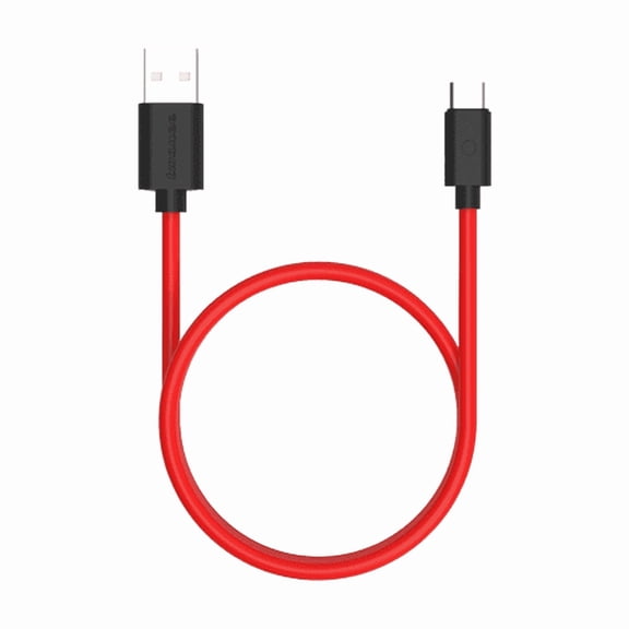 twance 1 Meter TPE Type C to USB Fast charging and data transfer Cable, Red Color