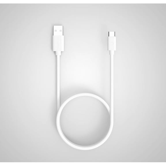 twance 2 Meter long Type C to USB 3.1A Fast charging and High Speed data transfer Cable, White Color, PVC