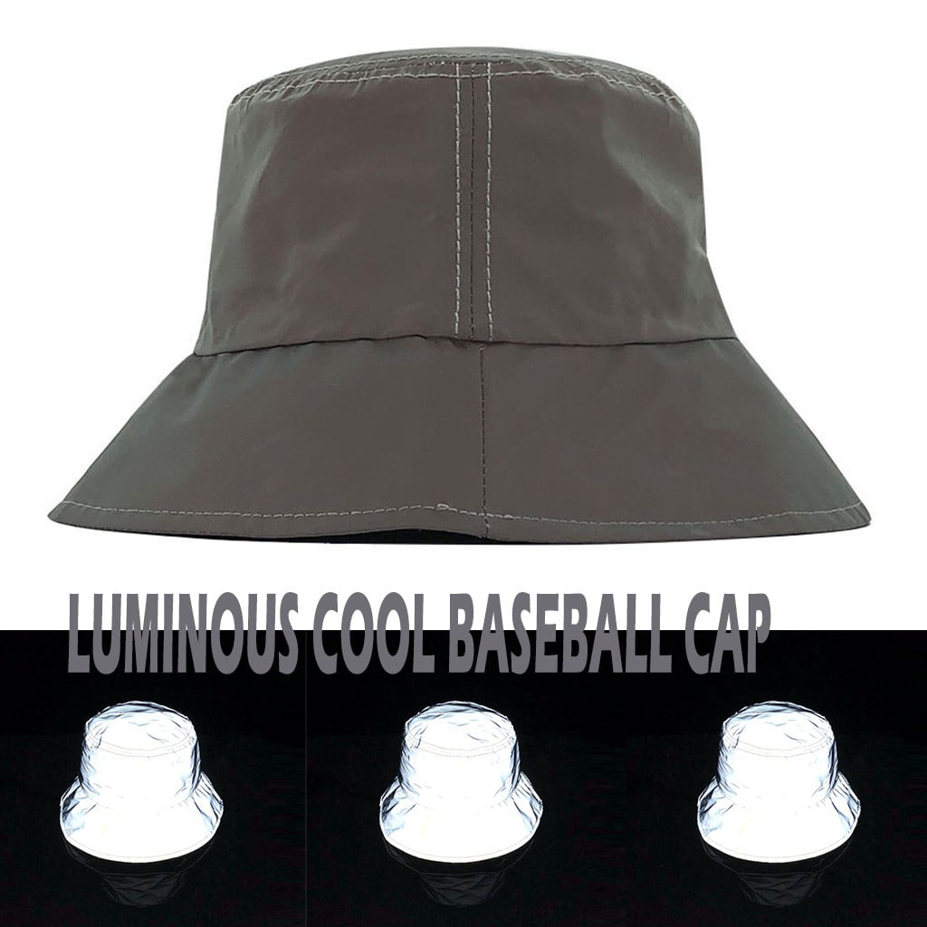 twifer bucket hat adult fashion luminous reflective fishman cap
