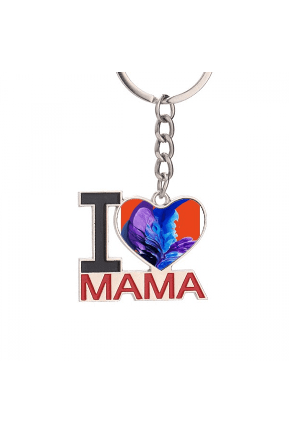 twin flames surround day Keychain Metal Keyring Holder Love MAMA Mother