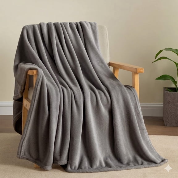 Throw Blanket for Couch, Ultra Soft Twin Size Throws for Travel Camping Sofa Bed, Lightweight Cozy Bed Blanket for All Seasons, Decor & Giftable Blanket 60x80 in