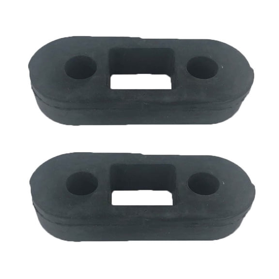 (two) Black Exhaust System Insulator Rubber for 81-13 Dodge Ford Chrysler Plymouth