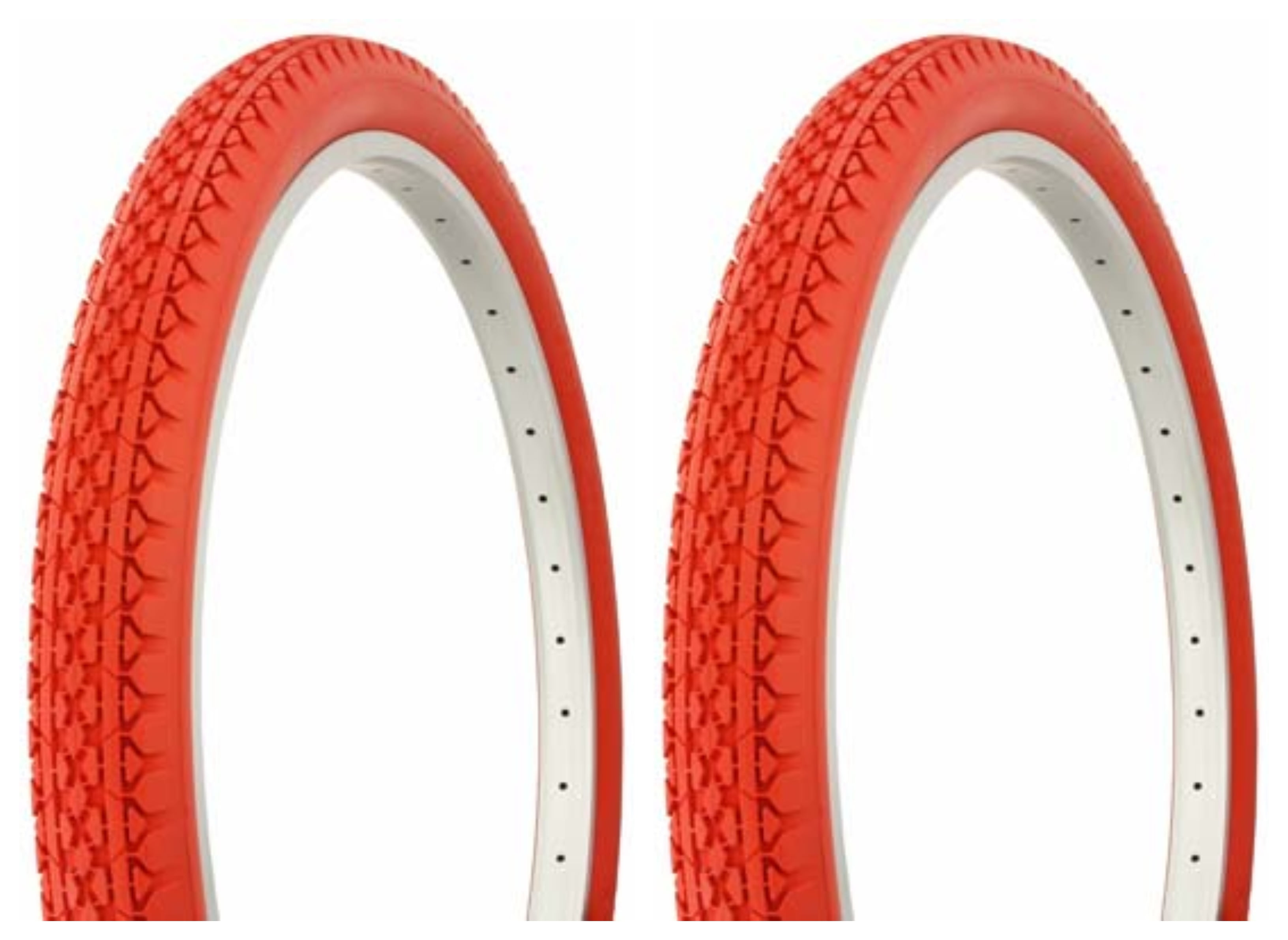 two Tire Duro 26 x 2.125 Red/Red Side Wall HF-133.