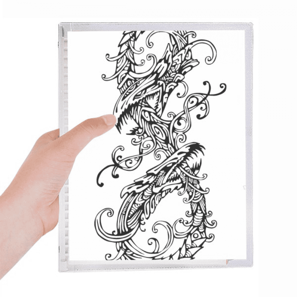 two chinese dragon animal notebook loose diary refillable journal statiry