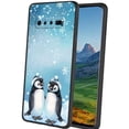 thumbnail image 1 of two-cute-penguins-1 Phone Case, Designed for Samsung Galaxy S10+ Plus Case Soft Silicon for women girls boys wife gift,Shockproof Phone Cover, 1 of 1