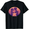 thumbnail image 1 of two lovers moon cat bird T-Shirt, 1 of 5