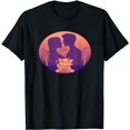 thumbnail image 1 of two lovers moon cat bird T-Shirt, 1 of 5