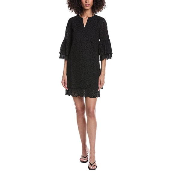 tyler böe womens Christina Eyelet Mini Dress, m, Black