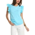 thumbnail image 1 of tyler böe womens  Juliette Top, XL, Blue, 1 of 3
