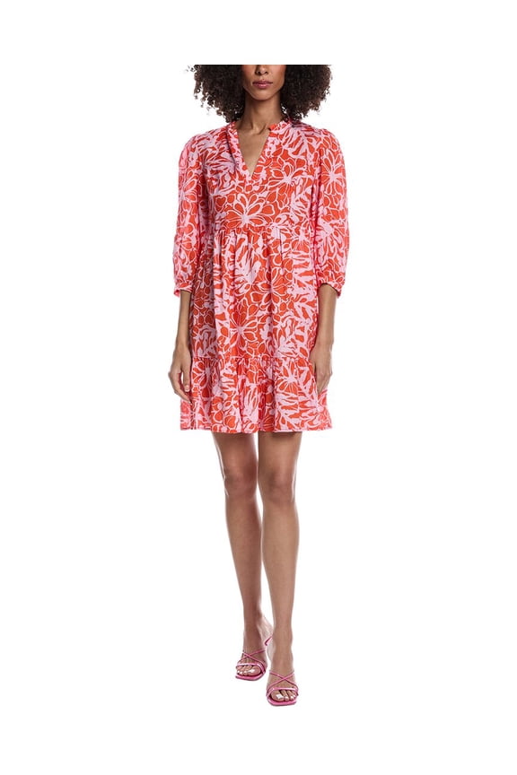 tyler böe womens Karli Linen Mini Dress, XL, Red