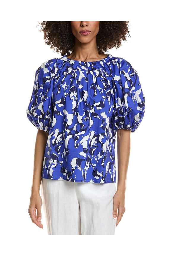 tyler böe womens Renee Splash Blouse, m, Blue
