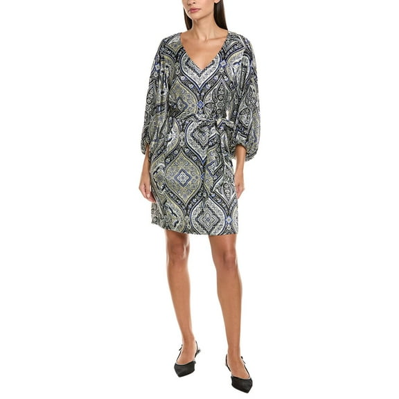 tyler böe womens  Val Silk Mini Dress, 2, Blue