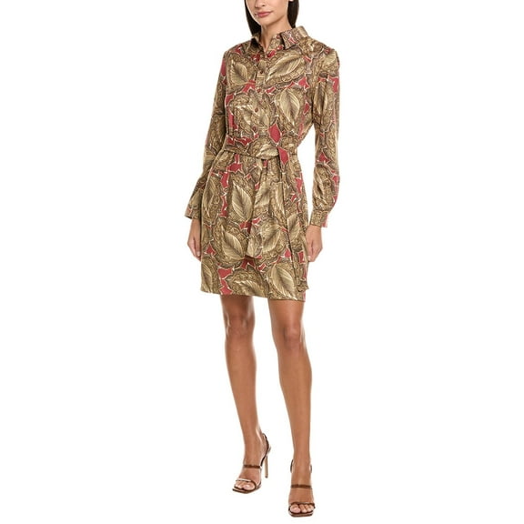 tyler böe womens  Ziva Microsuede Shirtdress, XL, Brown