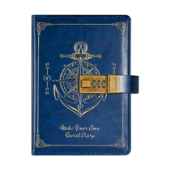 tzyudk A Password Notebook With Lock B6 Leather Notebook Student High Appearance Diary Notebook Notes Affordable Useful Paper