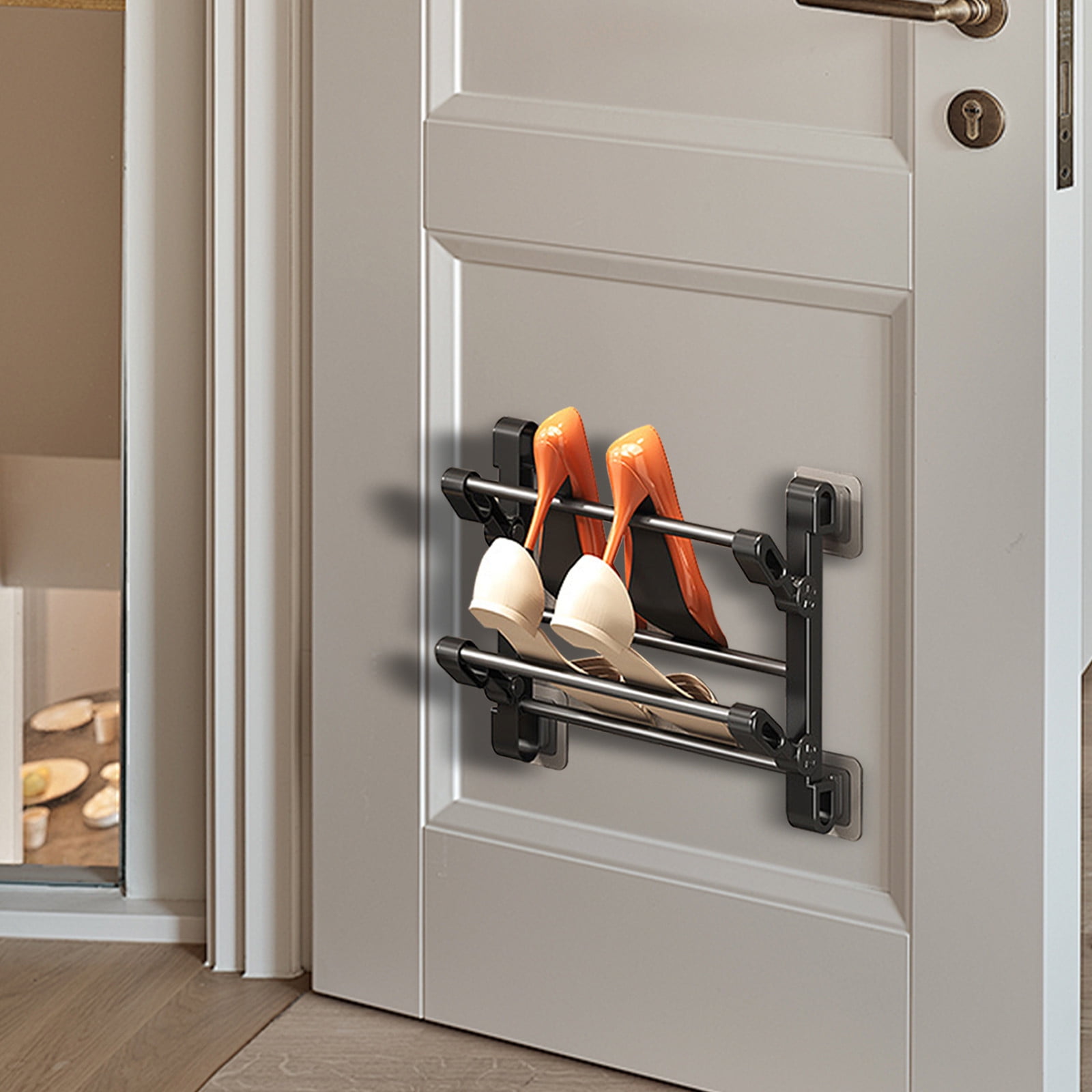 tzyudk Bathroom Non Perforated Slipper Rack Wall Mounted Shoe Rack ...