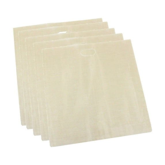 tzyudk Beige 5Pcs Toaster Bags Reusable For Grilled Cheese Sandwich Non-Stick Heat Reusable Toaster Bag Affordable Useful Cloth