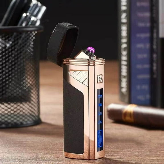 tzyudk Charging Lighter Mini USB Charging Cable Flashlight Lighter Affordable Useful Black Metal