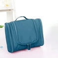 thumbnail image 1 of tzyudk Portable Hook Toiletry Bag Travel Cosmetic Storage Bag Cosmetic Bag Large Capacity Three-open Cosmetic Bag Affordable Useful Blue Oxford Cloth, 1 of 6