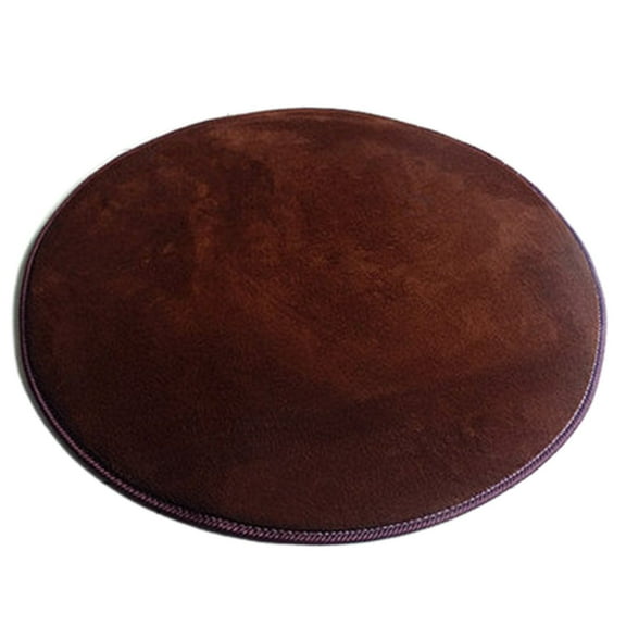 tzyudk Round Solid Velvet Foam Carpets Area Rug Bedroom Doormat Floor Mat Mats Affordable Useful Coffee Flock
