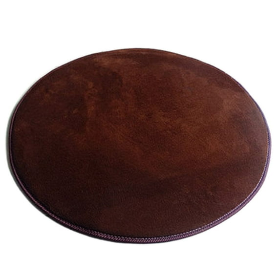 tzyudk Round Solid Velvet Foam Carpets Area Rug Bedroom Doormat Floor Mat Mats Affordable Useful Coffee Flock