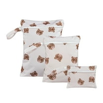 tzyudk white Cloth Nappy Wet Dry Bag 3Pcs/Set Reusable Bag Washable Bag Travel Bag Gym Bag Pool Nursery Baby Soiled Goods Yoga Bag Affordable Useful 100%Polyester