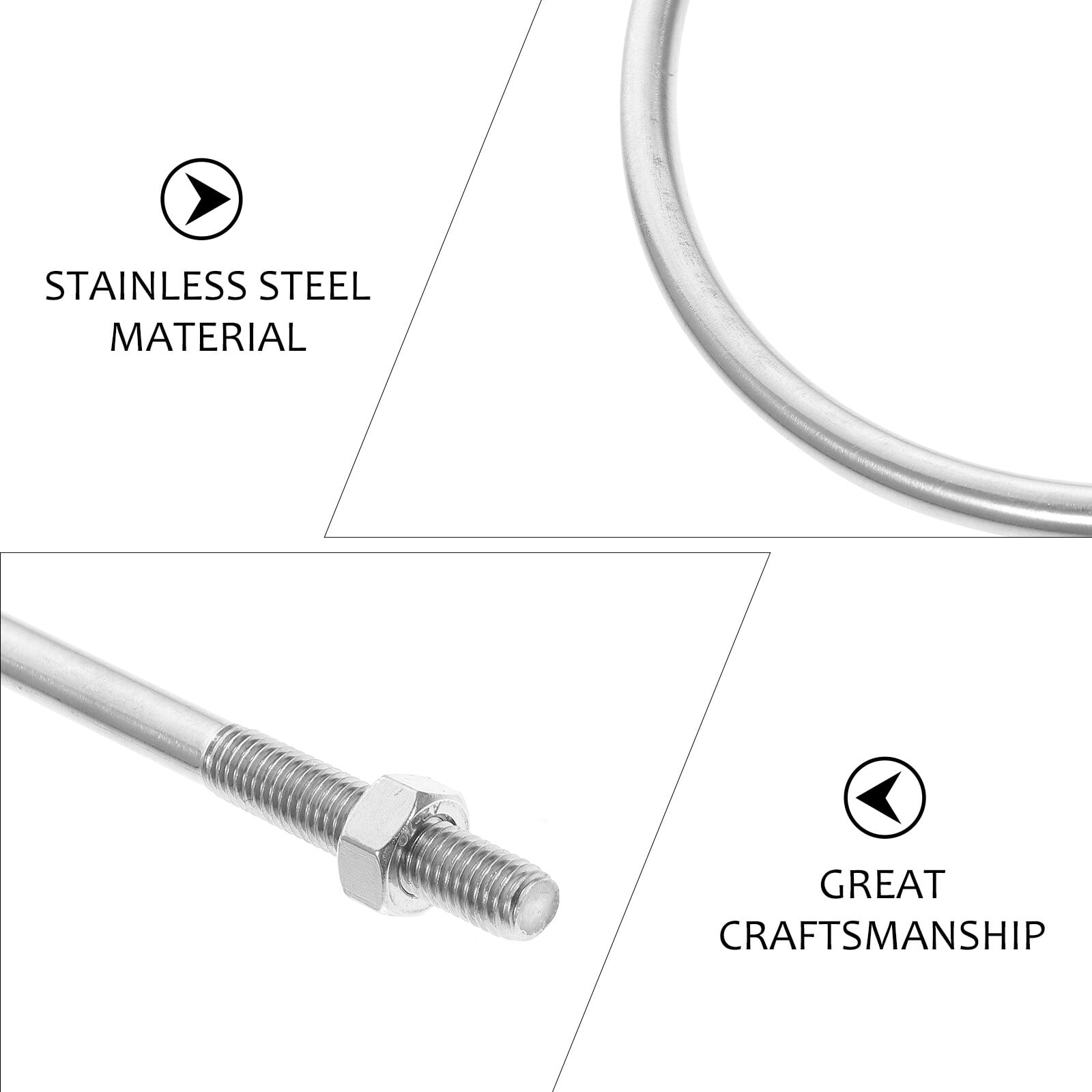 u bolt U Bolt M10 U Shaped Tube Bolt Stainless Steel Round Bend U Bolt