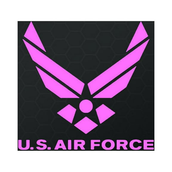 u.s. air force vinyl decal sticker vinyl decal sticker | cars trucks vans walls laptops | pink | 6.75 in | kcd748p