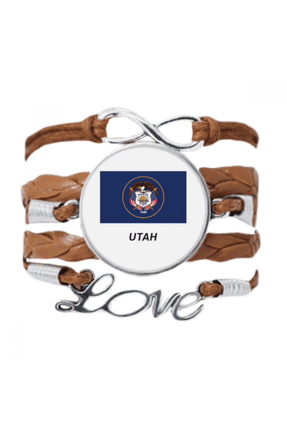 u.s. state flag contour utah bracelet chain ornament wristband