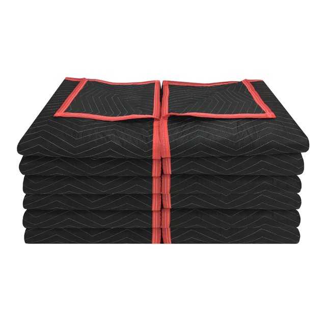 uBoxes 12 Pack of Deluxe Moving Blankets 5.42lbs/each Protective
