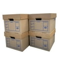 thumbnail image 1 of UBMOVE File Moving Boxes, 200# Strength, Single Wall, Standard, Standard Packing & Shipping Boxes, 1 Pack, 15 x 12 x 10 in, 4 Count, 1 of 11