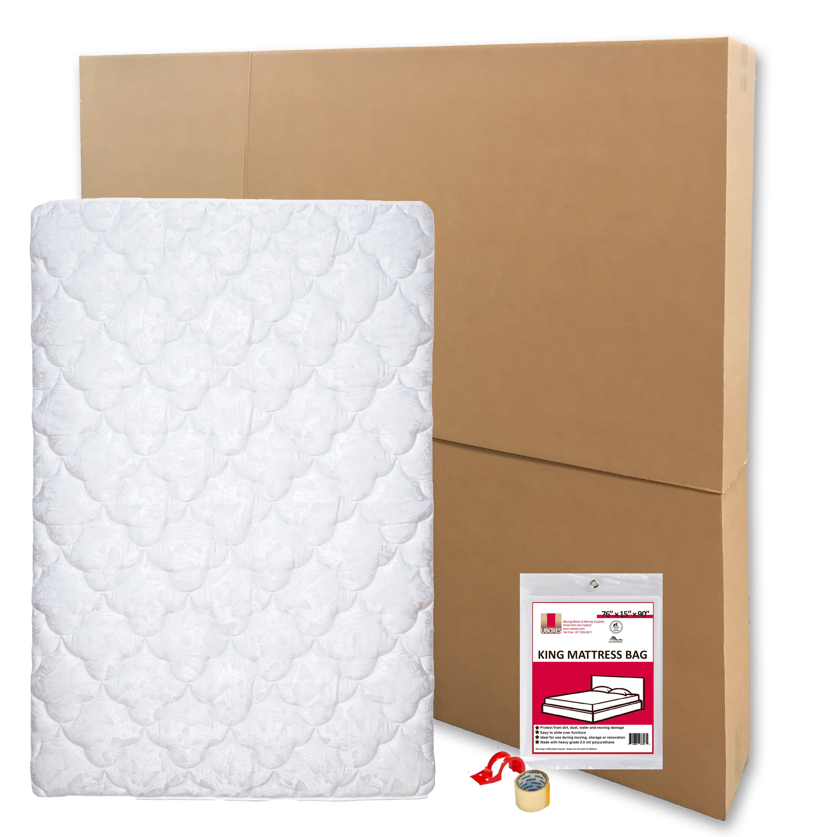 uBoxes Mattress Box Kit Fits Up To 80 x12.5 x79 quot