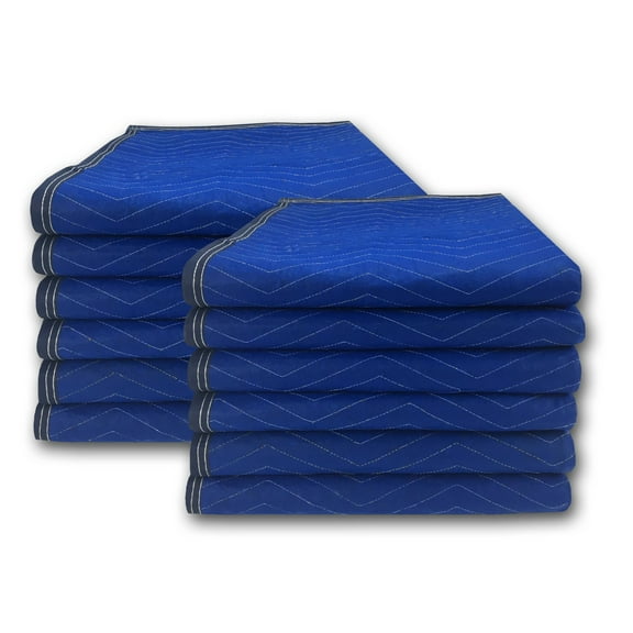 uBoxes Moving Blankets (12 Pack) 72x80" 43lbs Econo Professional Quilted Pads