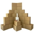 thumbnail image 1 of uBoxes Moving Boxes - 2 Room Bigger Smart Moving Kit - 28 Boxes ,Tape, & more, 1 of 6