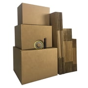 UBMOVE Moving Boxes Value Economy Kit 2 with 30 Boxes and Supplies