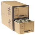 thumbnail image 1 of uBoxes Quick Stack Drawer File Boxes, 24" x 12.5" x 10.5", 2 Pack, 1 of 4
