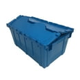 thumbnail image 1 of uBoxes Storage and Packing Plastic Tote Crate Attached Lid Flip Top, 27"x17"x12", 1 of 7