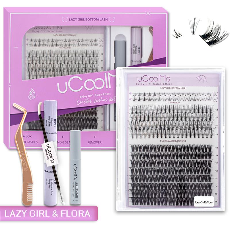 uCoolMe DIY Lash Extension Kit Clusters Individual Lashes Kit Beginner