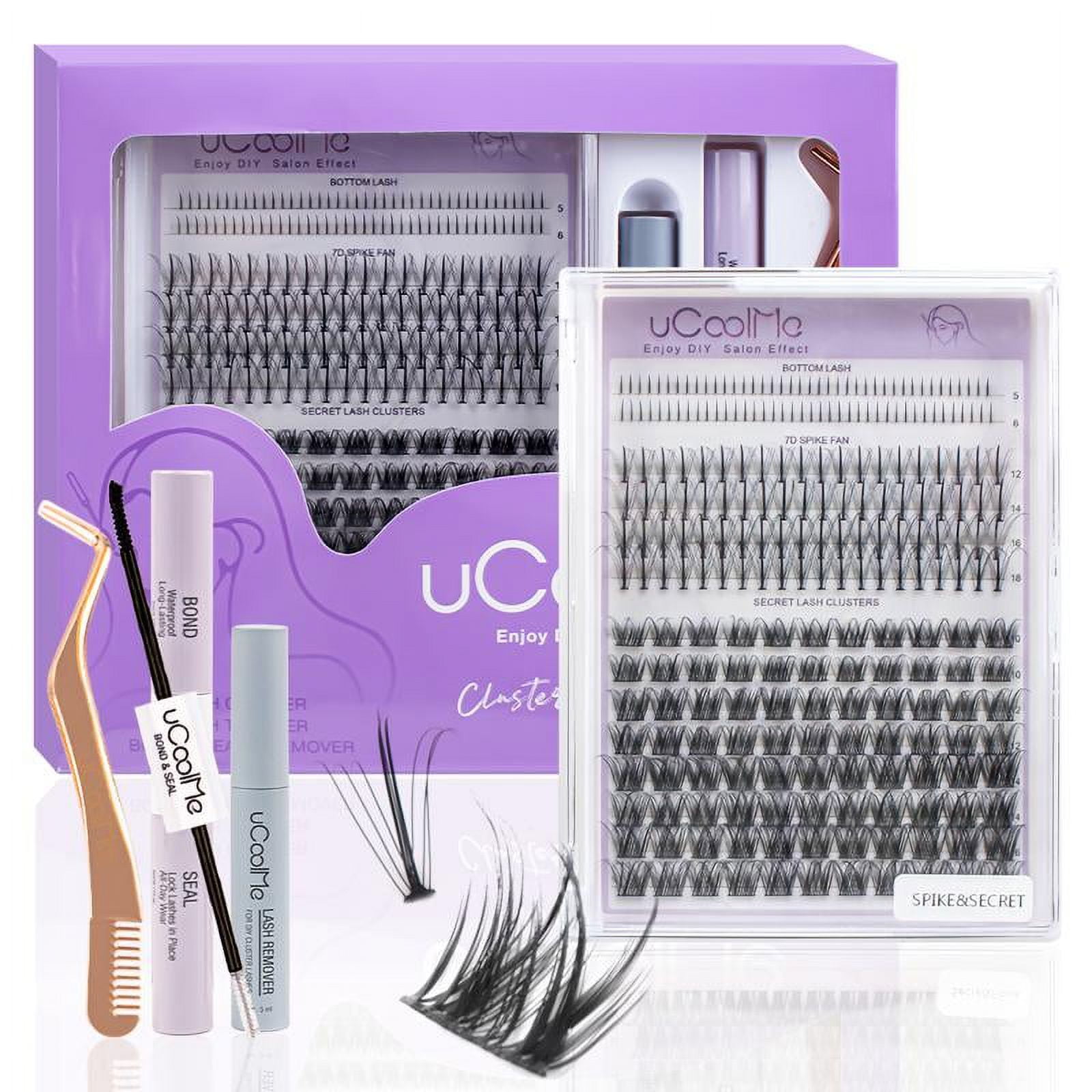 uCoolMe DIY Lash Extension Kit Clusters Individual Lashes Kit Beginner