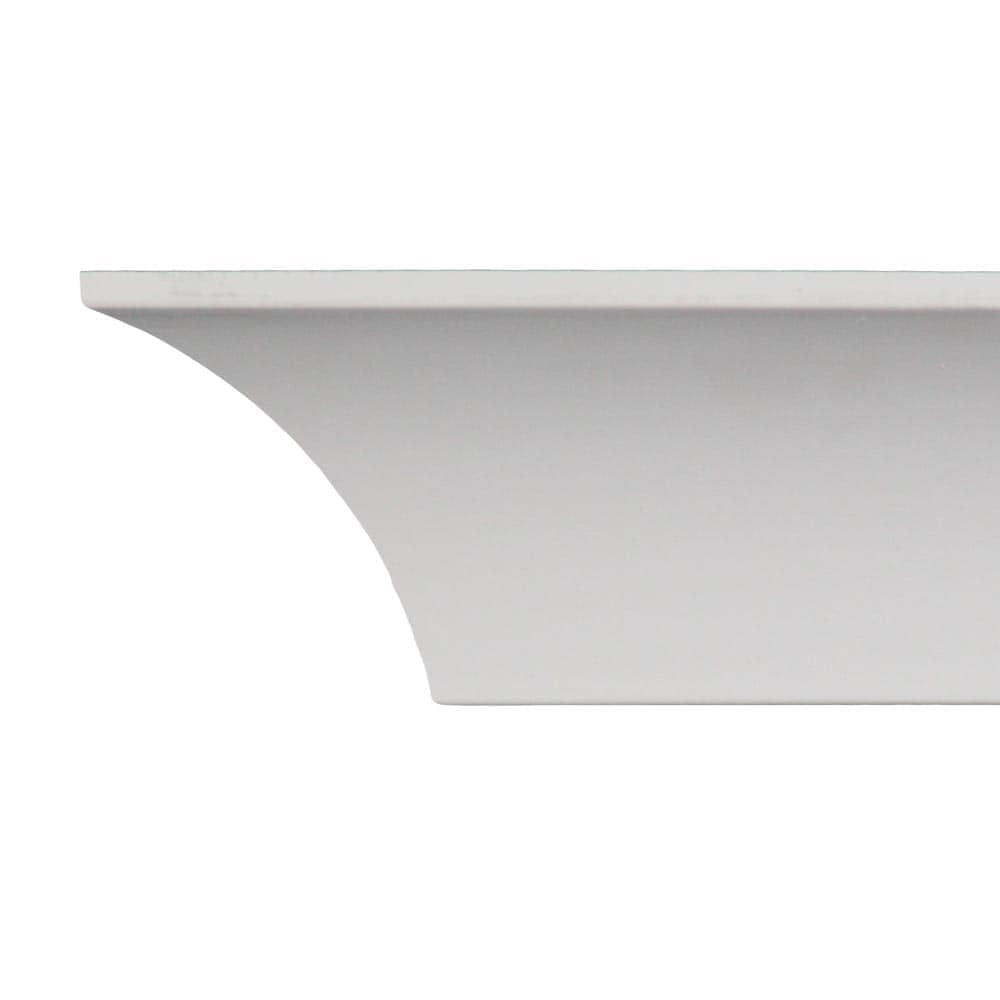 White Polyurethane 96-inch Cove Crown Molding (8 Pieces)