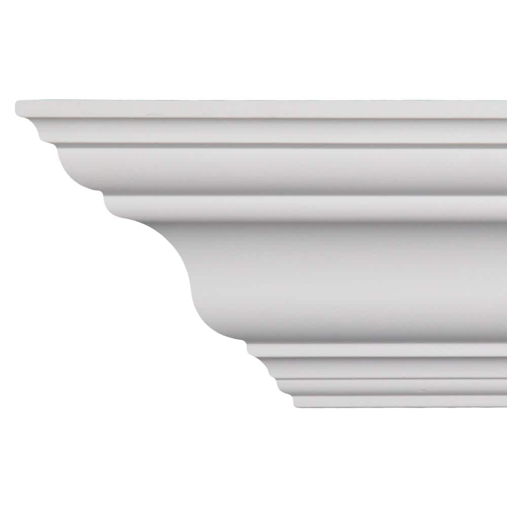 Heritage 96-inch Pre-Primed White Polyurethane Crown Molding