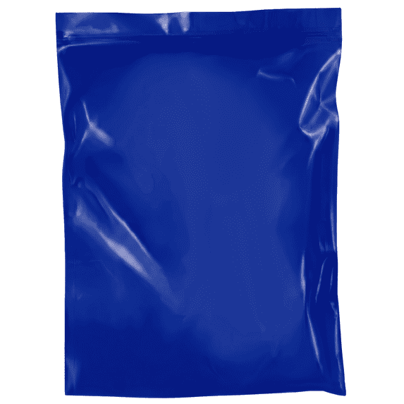uGems 8" x 10" Inch 2Mil Blue Resealable Durable Poly Bags (Pack of 100)