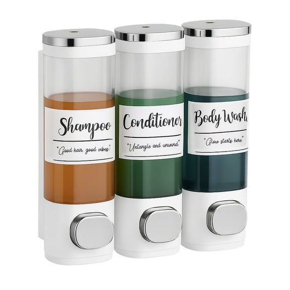 uMadeUs 3 Chamber Wall Mount Soap Dispenser