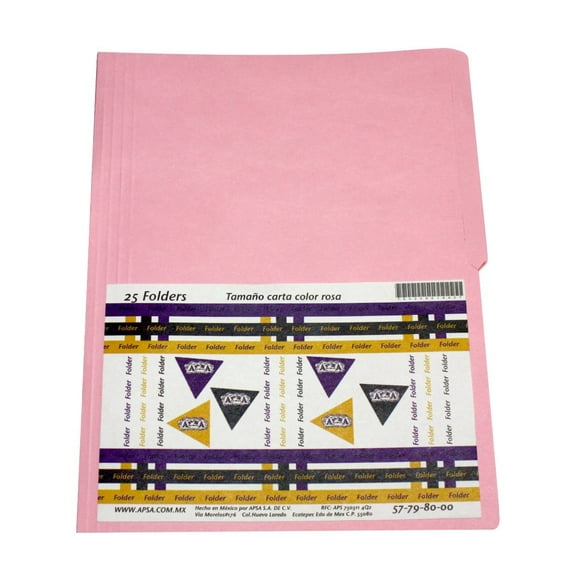 UBMOVE Letter Size 1/2 Cut Tab File Folders, 25 Count, 1 Pack