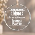ud Mom Awesome Trumpet Player Marching Band Theme Ornament, Display ...