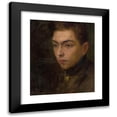 thumbnail image 1 of Ľudovít Pitthordt 15x17 Black Modern Framed Museum Art Print Titled - Head Study of a Young Man (1890), 1 of 5